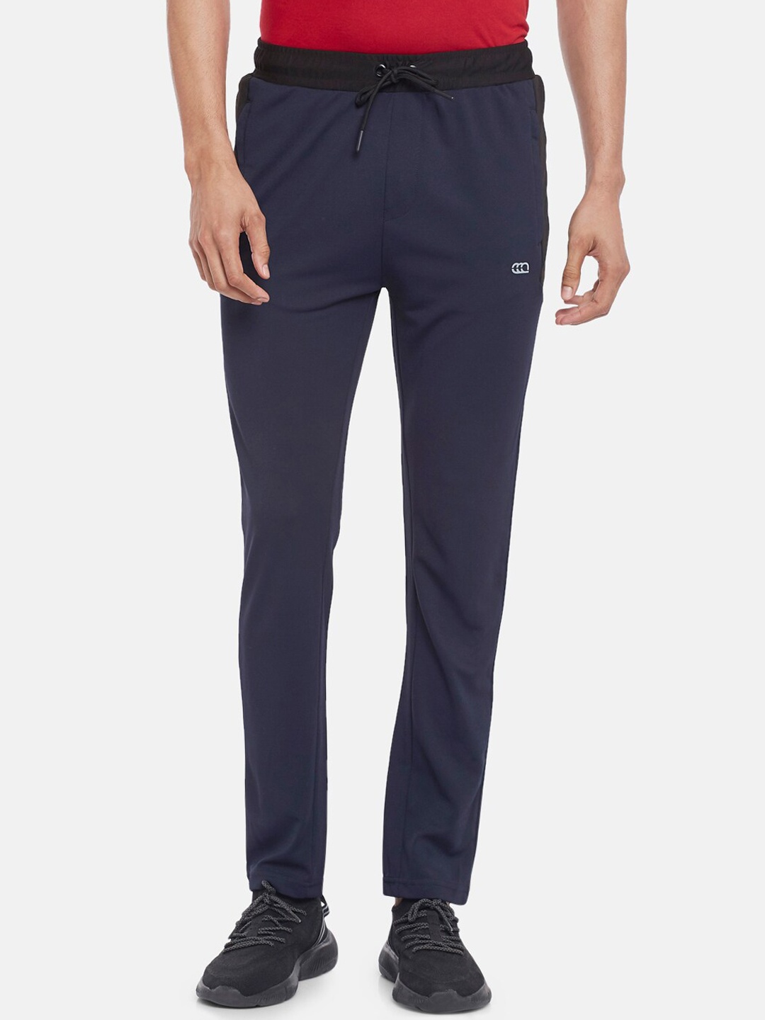 

Ajile by Pantaloons Men Navy Blue Solid Slim-Fit Trackpant