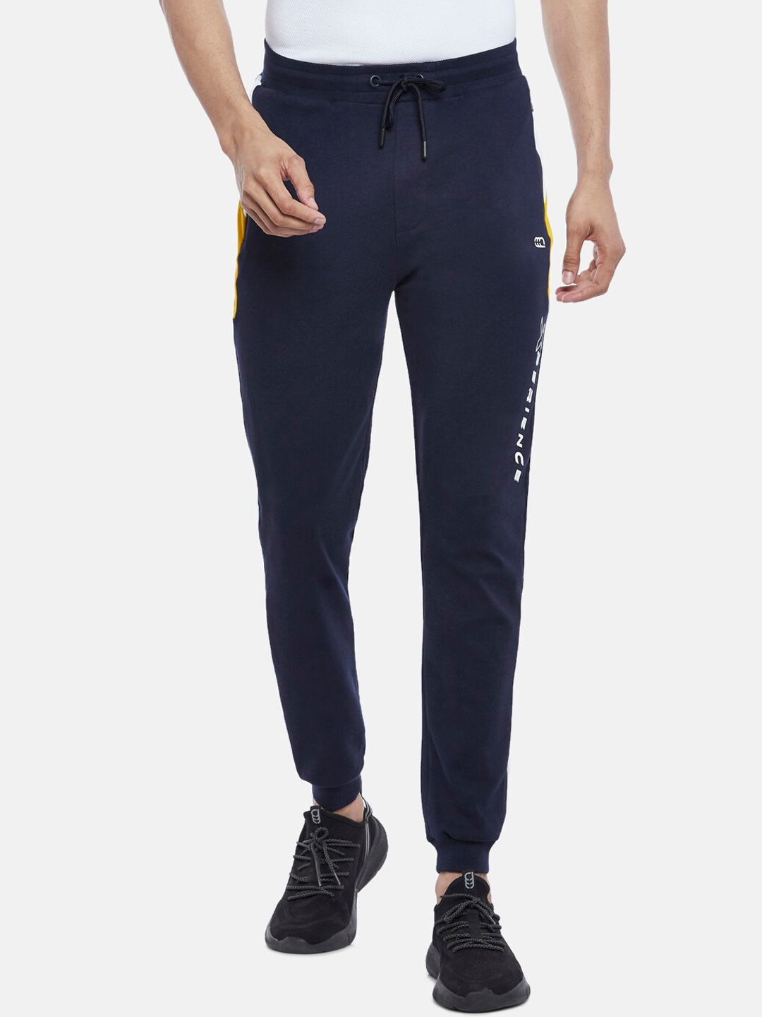 

Ajile by Pantaloons Men Navy Blue Solid Slim Fit Joggers