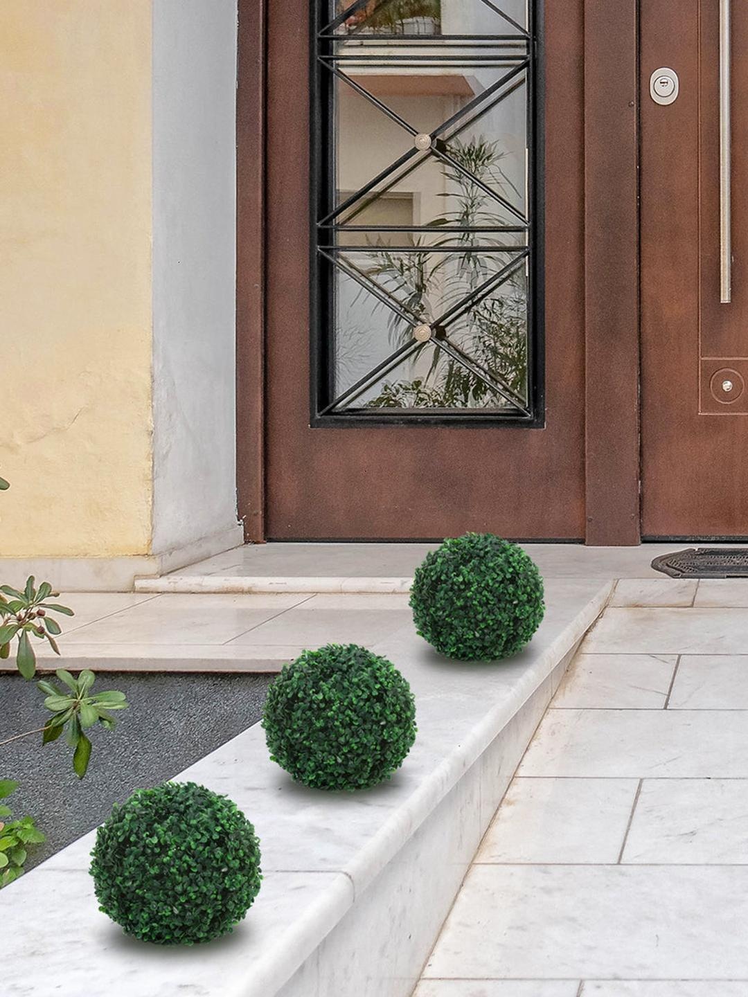 

Athome by Nilkamal Green Ball Planter