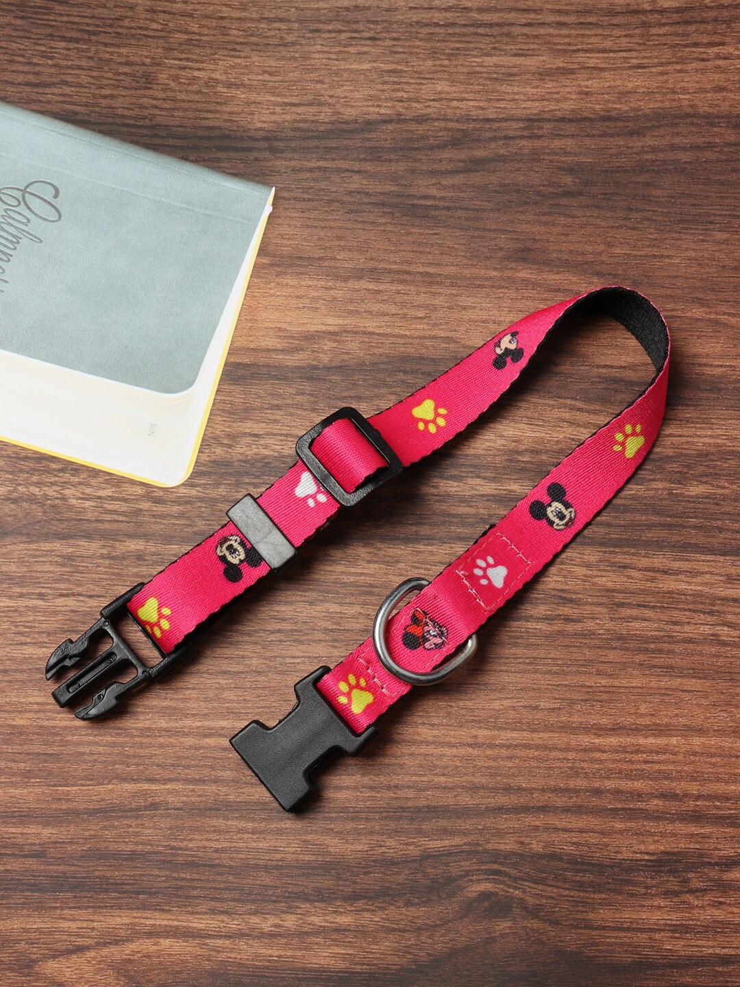 

WIGGLE TWIDDLE Pink Printed Dog Collar