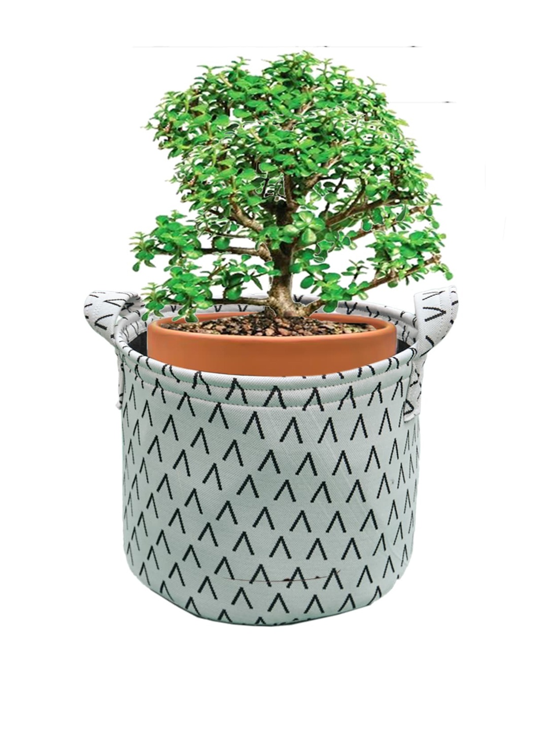 

Hippo Grey & Black Designer Grow Bag Pot Cover