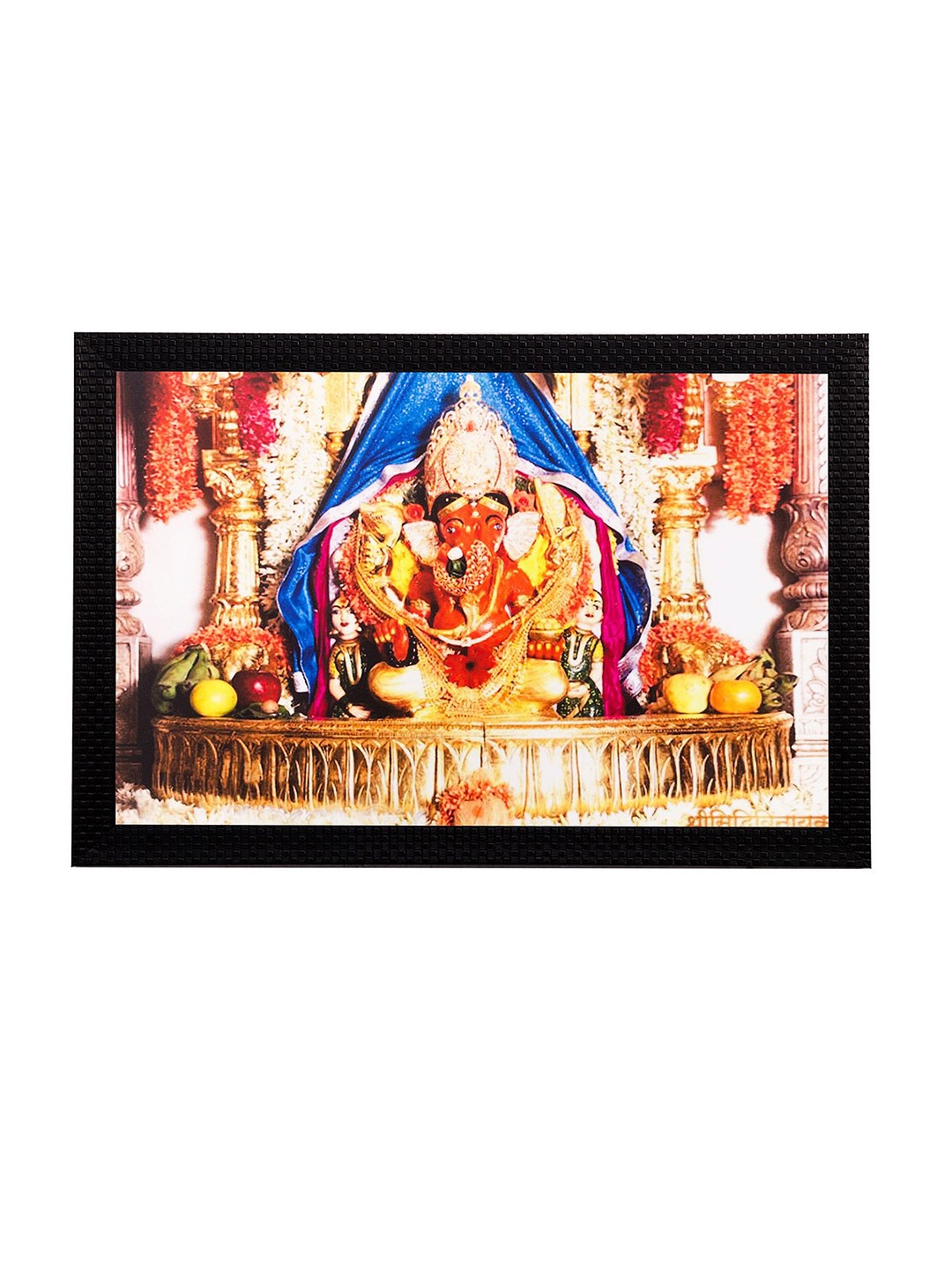 

eCraftIndia Multicoloured Lord Ganesha UV Wall Art, Multi