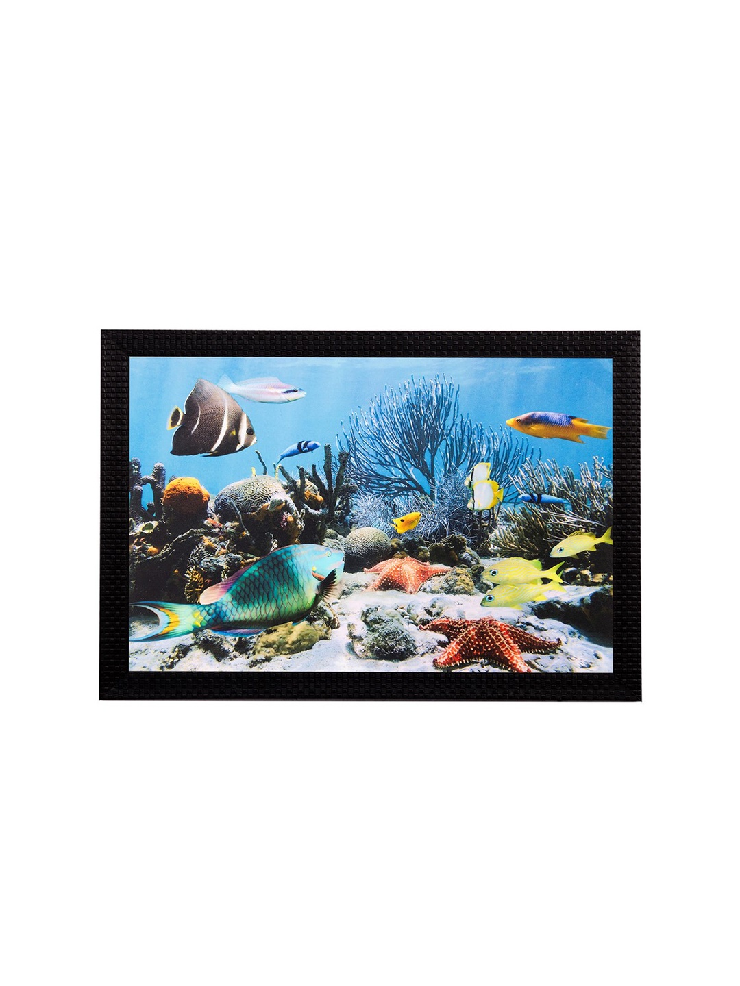 

eCraftIndia Multicoloured Underwater View UV Wall Art, Multi