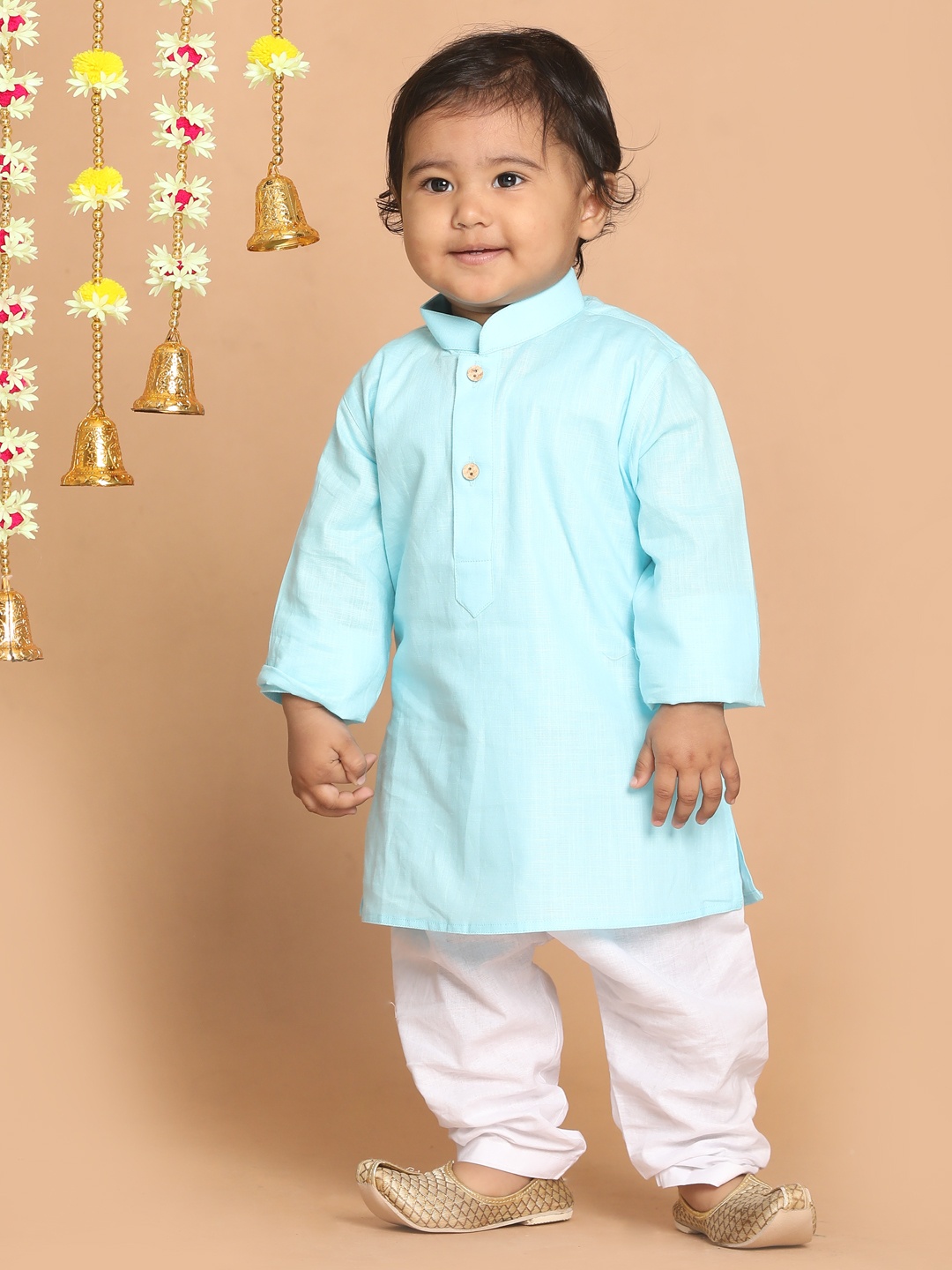 

VASTRAMAY SISHU Boys Blue Kurta with Pyjamas