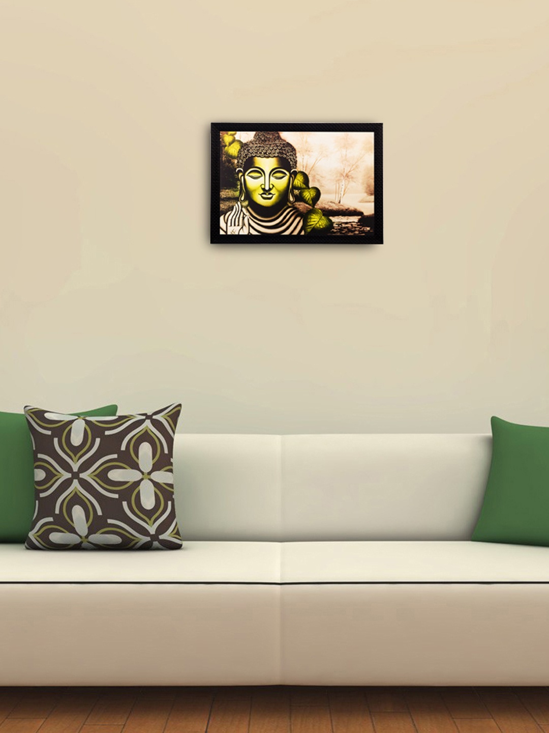

eCraftIndia Green & Brown Meditating Lord Buddha UV Wall Art