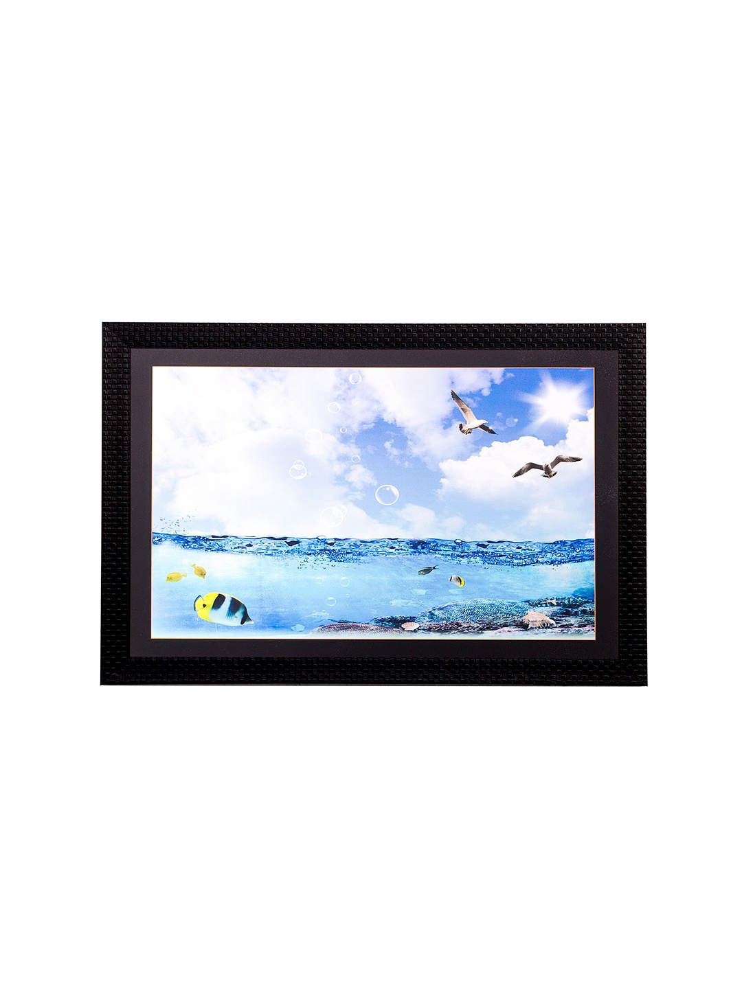 

eCraftIndia Multicoloured Refreshing Sky Framed UV Wall Art, Multi