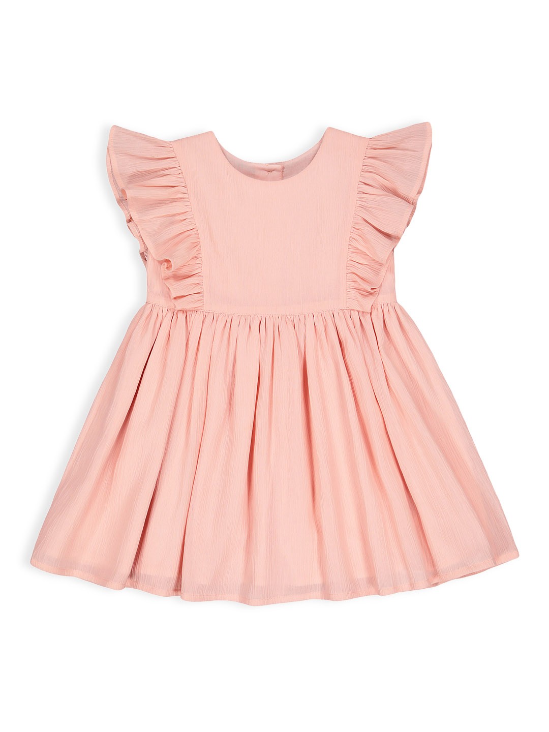 

mothercare Girls Pink Solid Fit & Flare Dresses