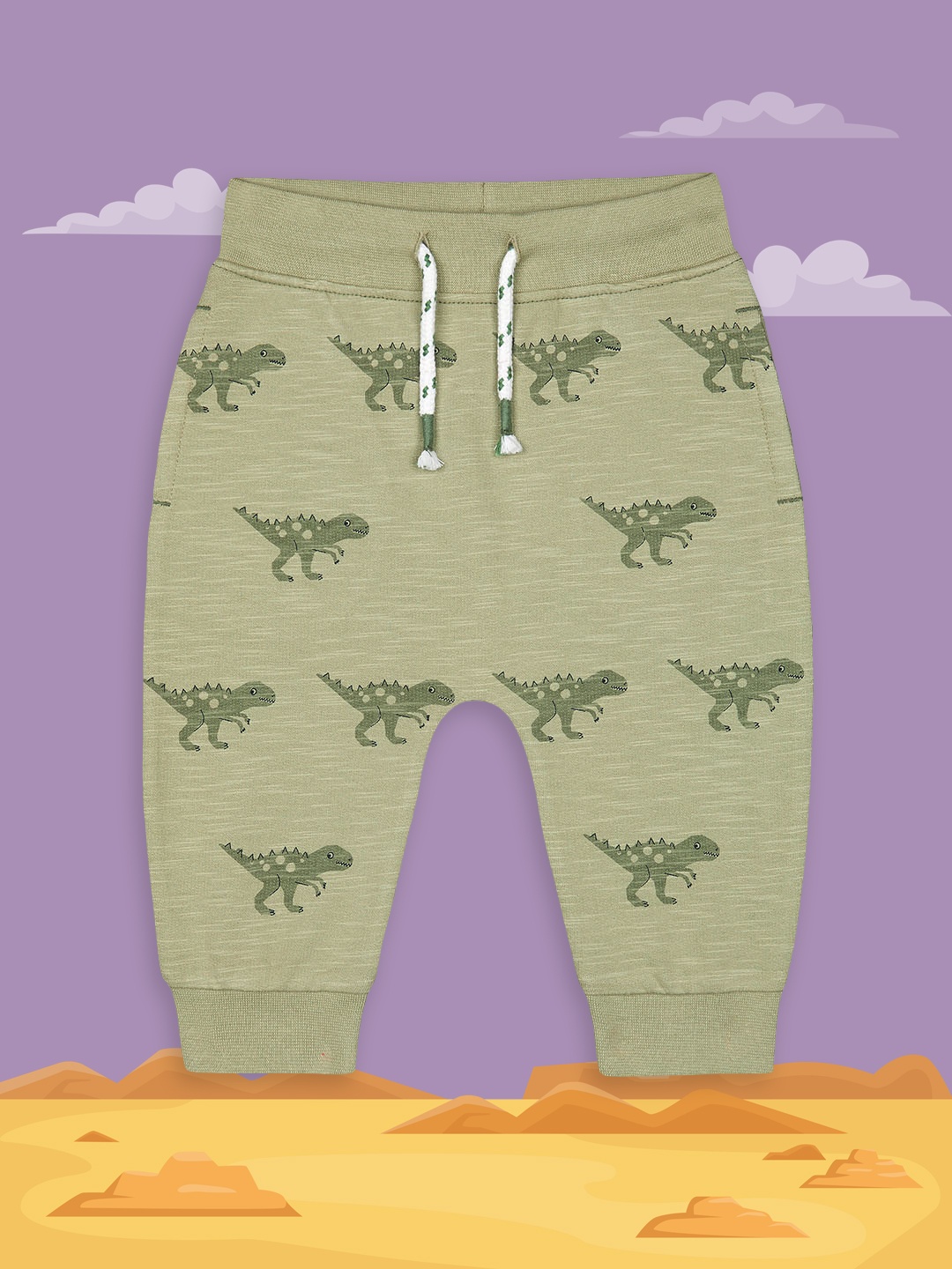 

mothercare Infant Boys Green Printed Joggers