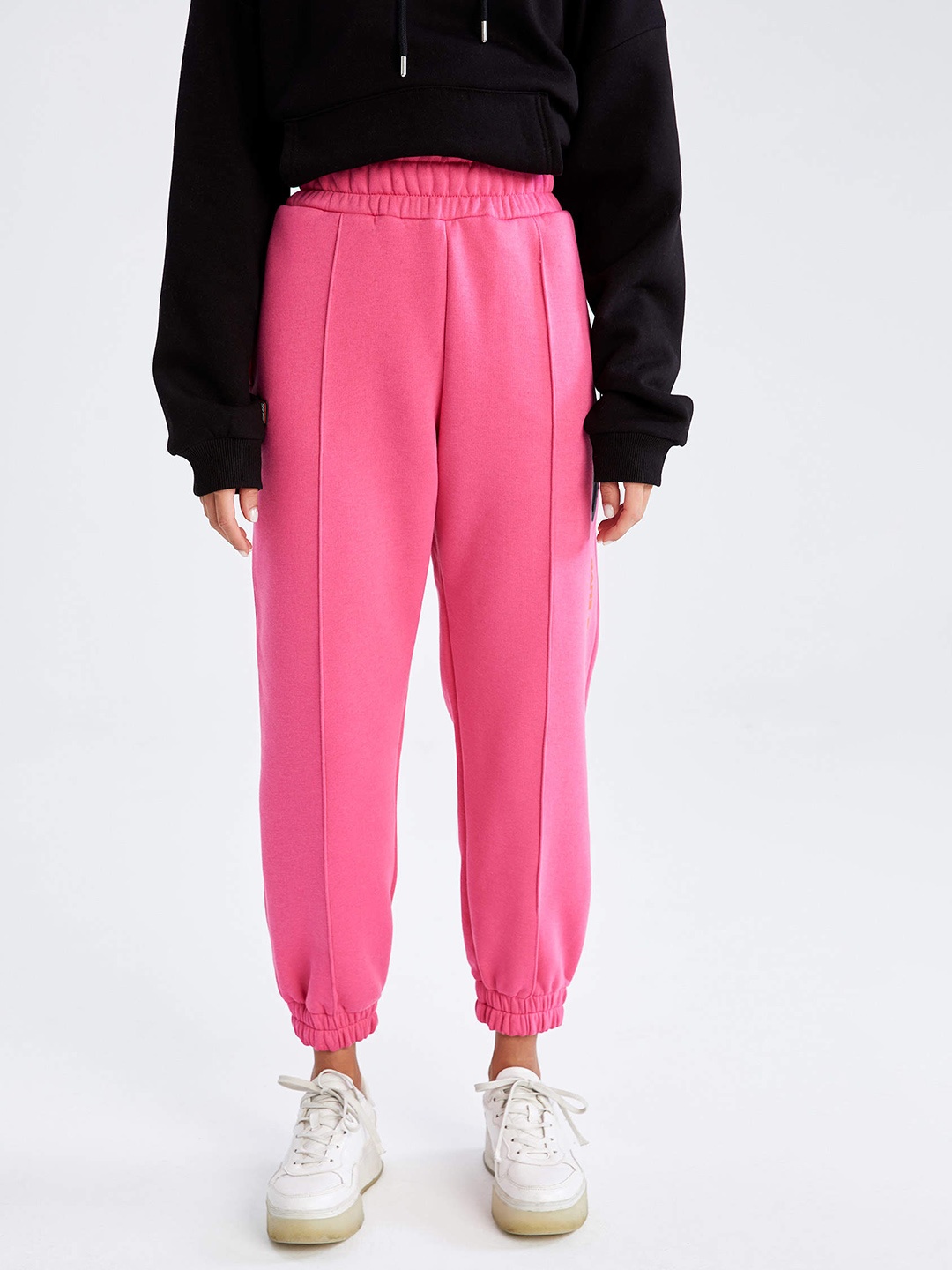 

DeFacto Women Pink Knitted Joggers