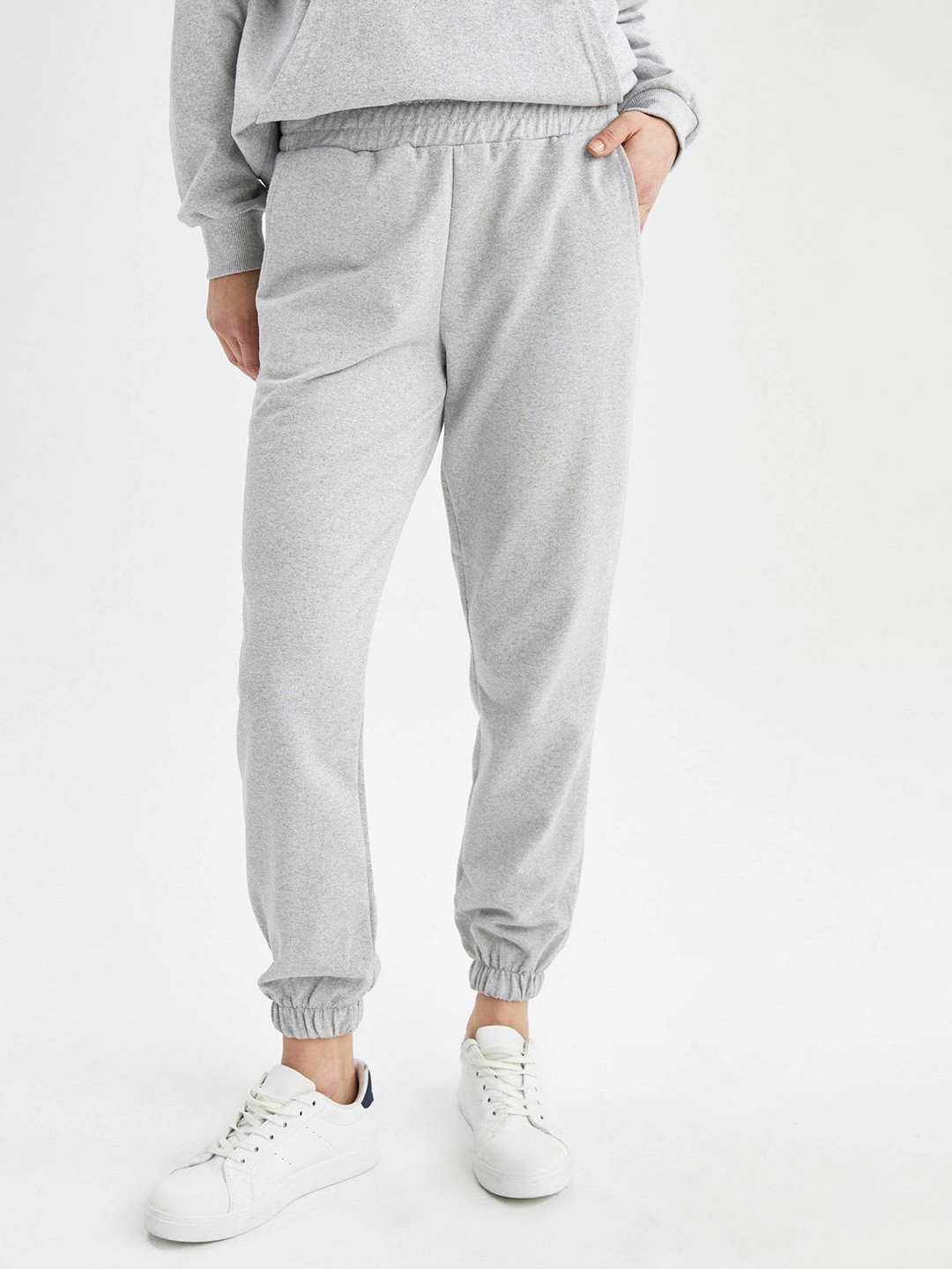 

DeFacto Women Grey Melange Joggers