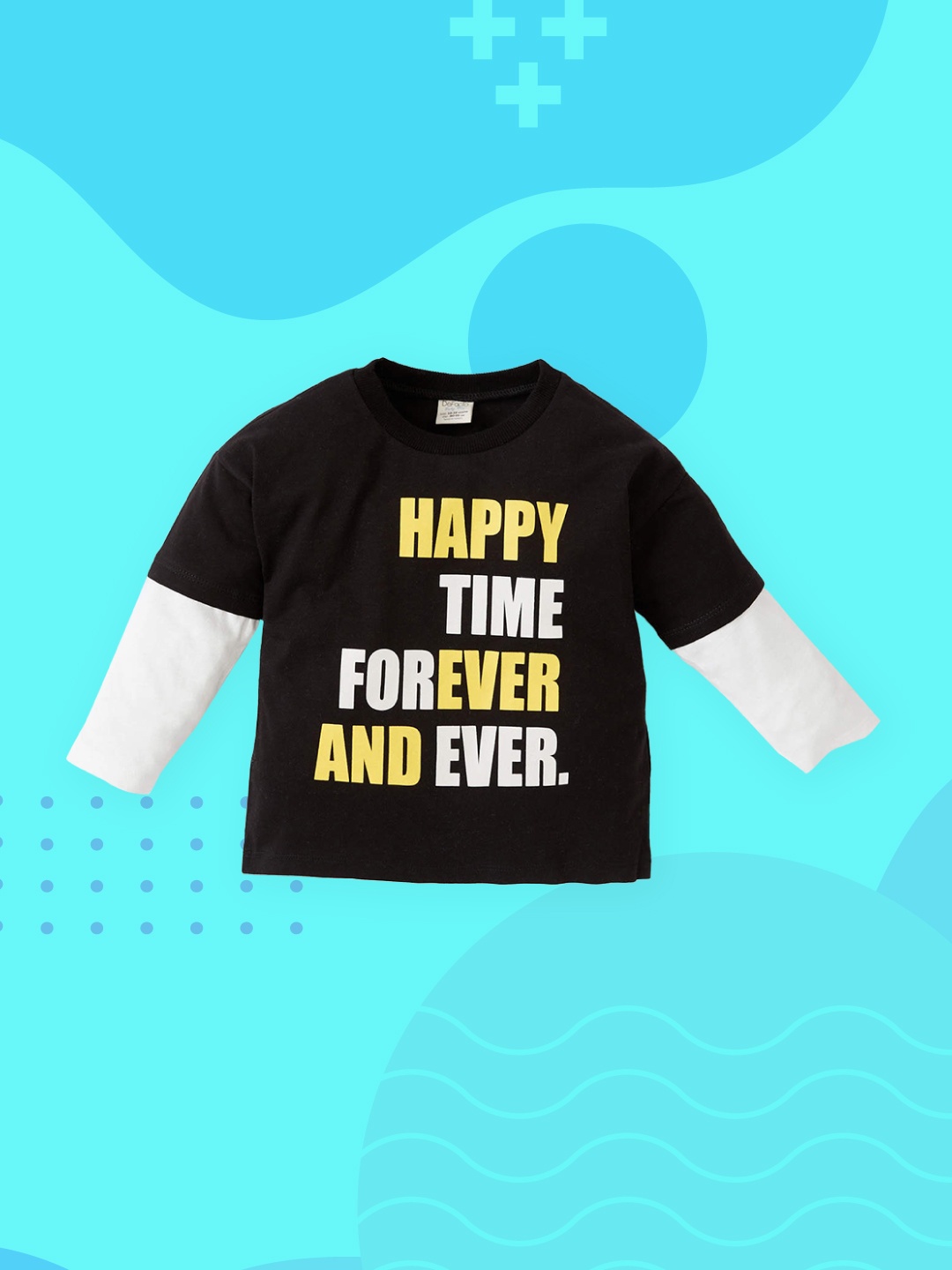 

DeFacto Boys Black & White Typography Printed Cotton T-shirt