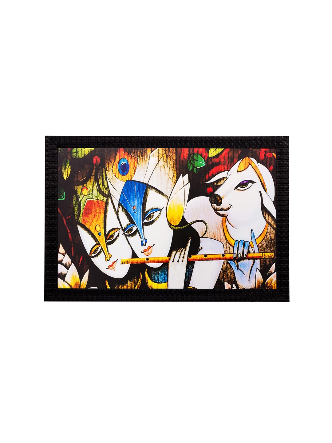 

eCraftIndia Multicoloured Radha Krishna UV Wall Art, Multi