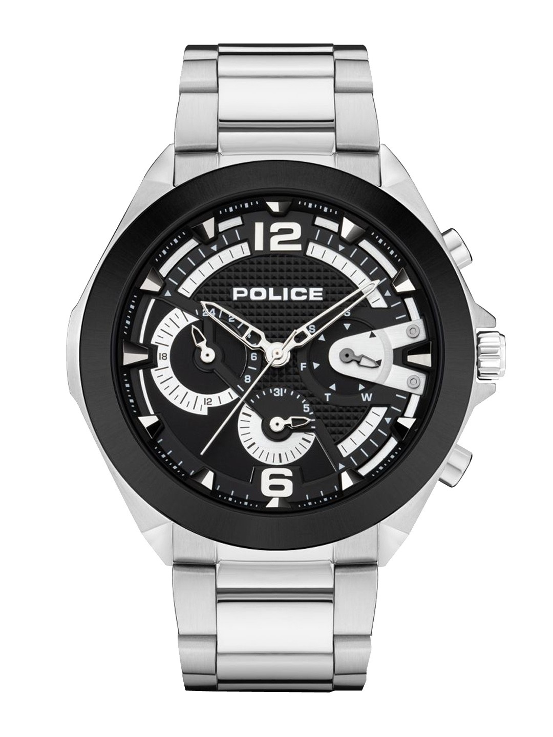 

Police Men Black Leather Bracelet Style Straps Analogue Watch PLPEWJK2108741