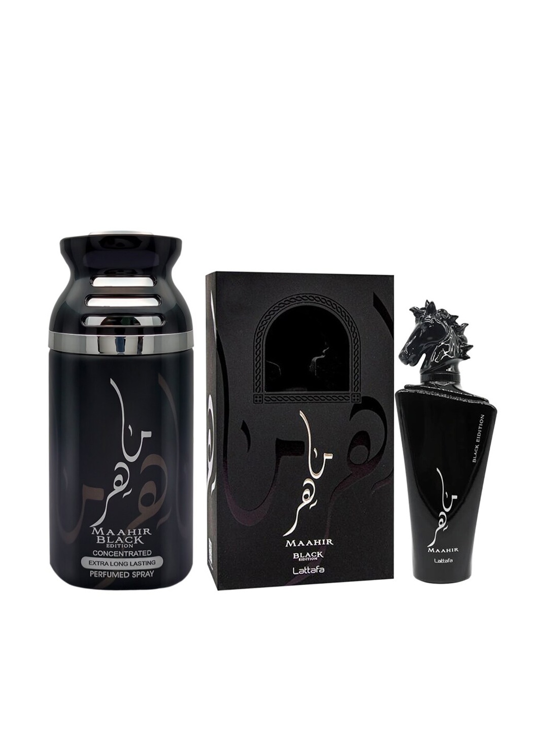 

Lattafa Set of Maahir Black Eau De Perfume & Deodorant 350 ml