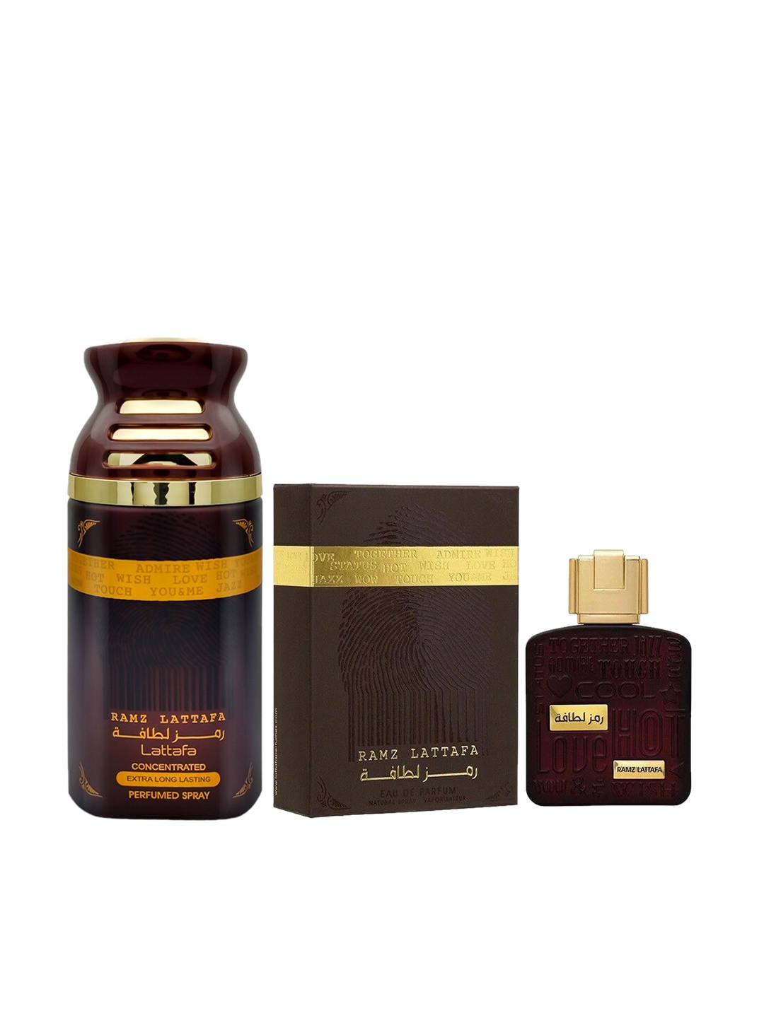 

Lattafa Set of Ramz Perfume & Deodorant 350 ml, Black
