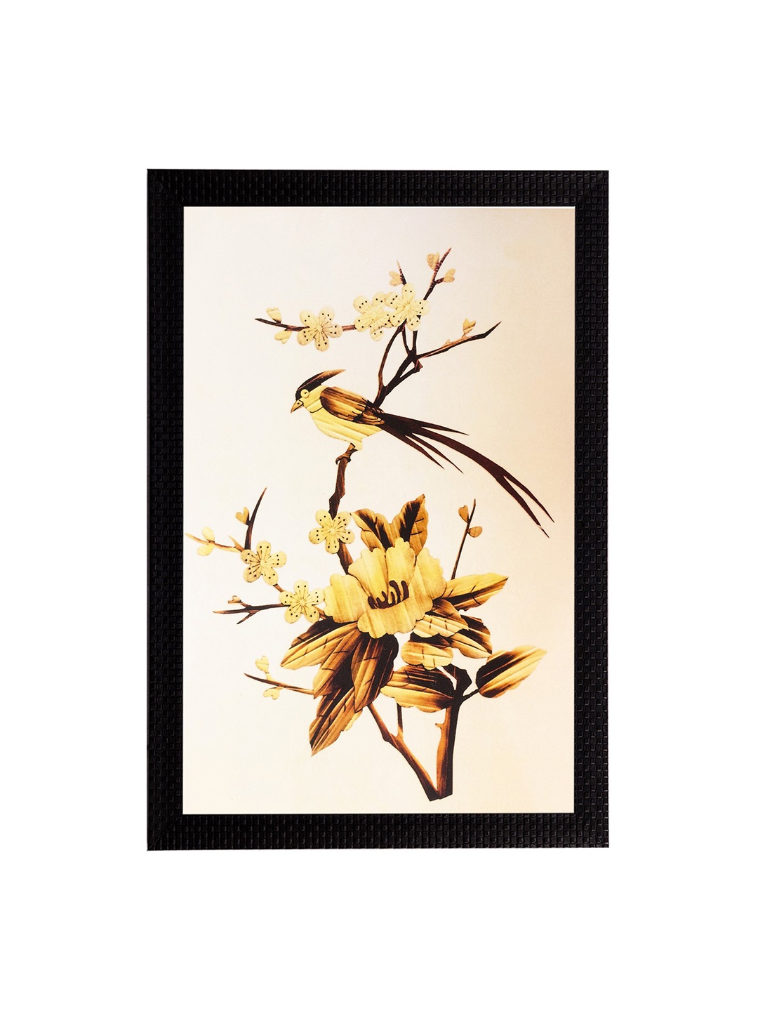 

eCraftIndia Brown & Beige Floral UV Wall Art