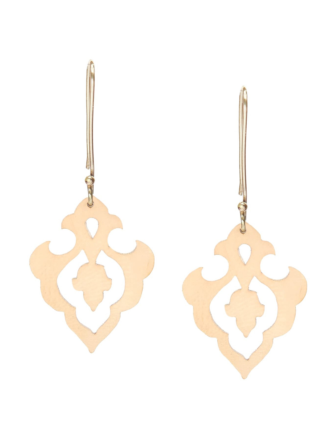 

Goldnera Gold-Toned Contemporary Drop Earrings