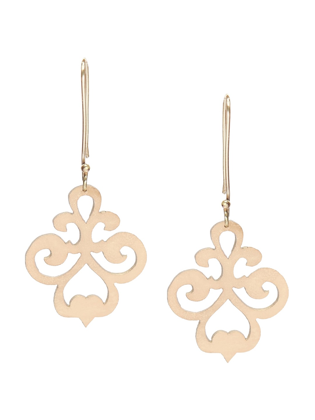 

Goldnera Gold-Toned Contemporary Drop Earrings