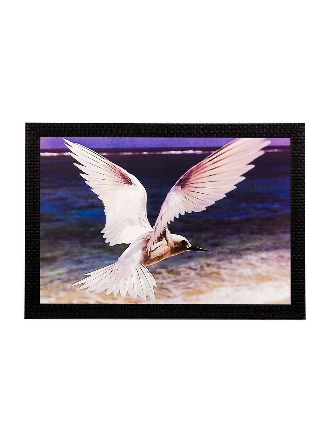 

eCraftIndia Multicoloured Flying Bird UV Framed Wall Art, Multi