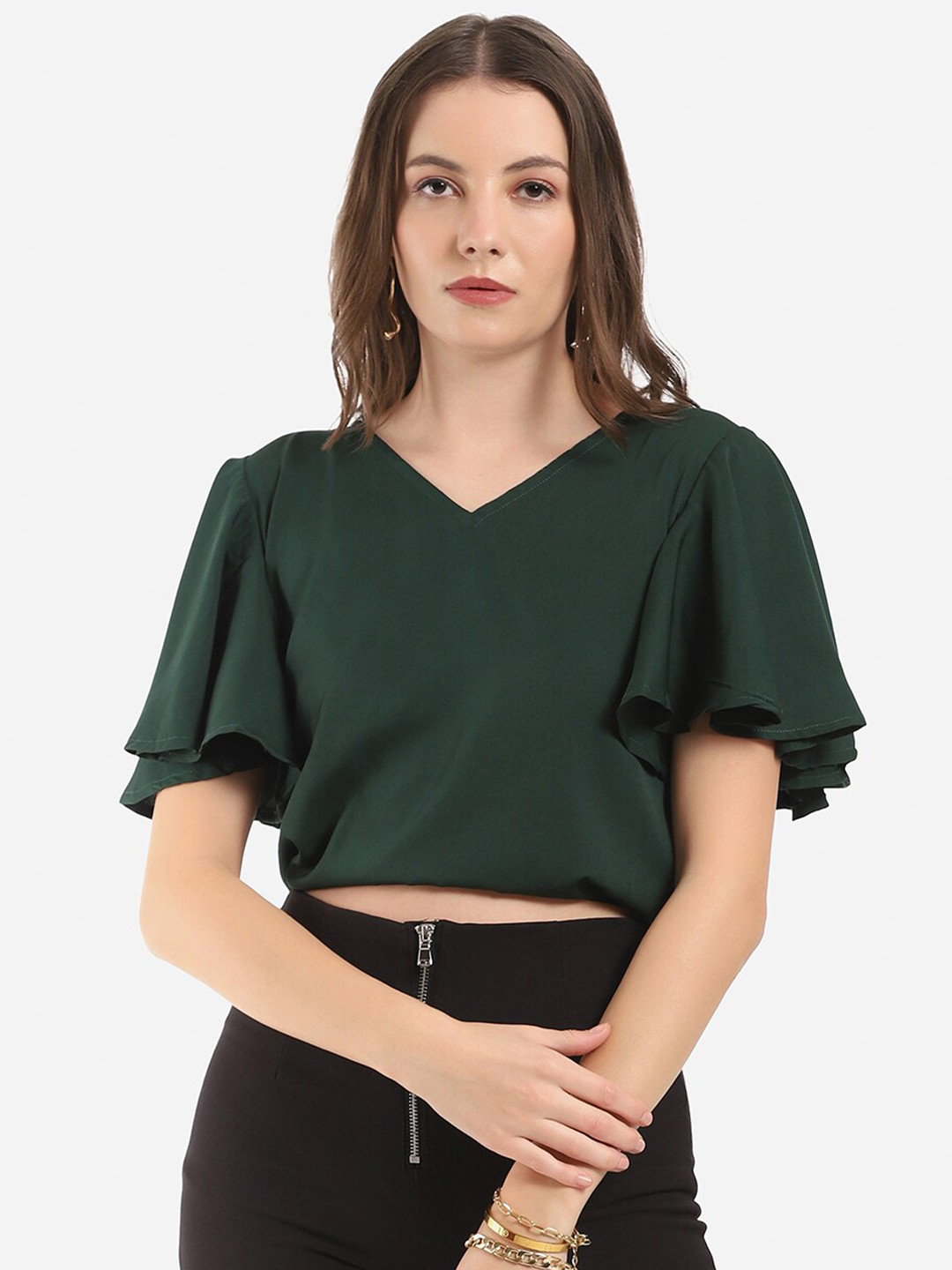 

Selvia Green Crop Top