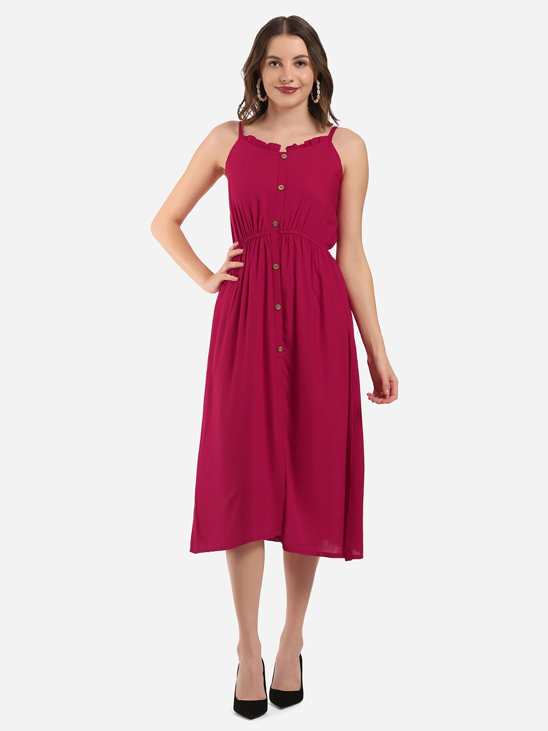 

Selvia Pink A-Line Dress