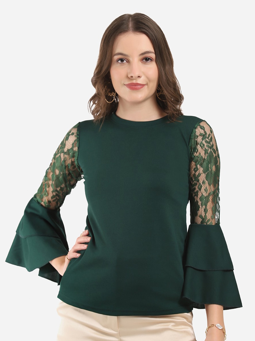 

Selvia Green Chiffon Top