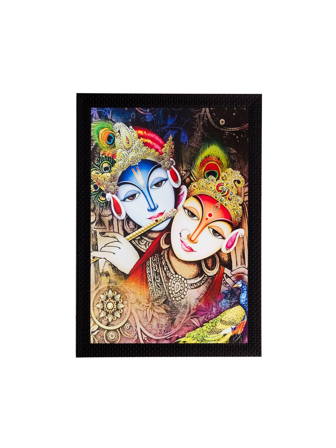 

eCraftIndia Multicoloured Radha Krishna UV Wall Art, Multi