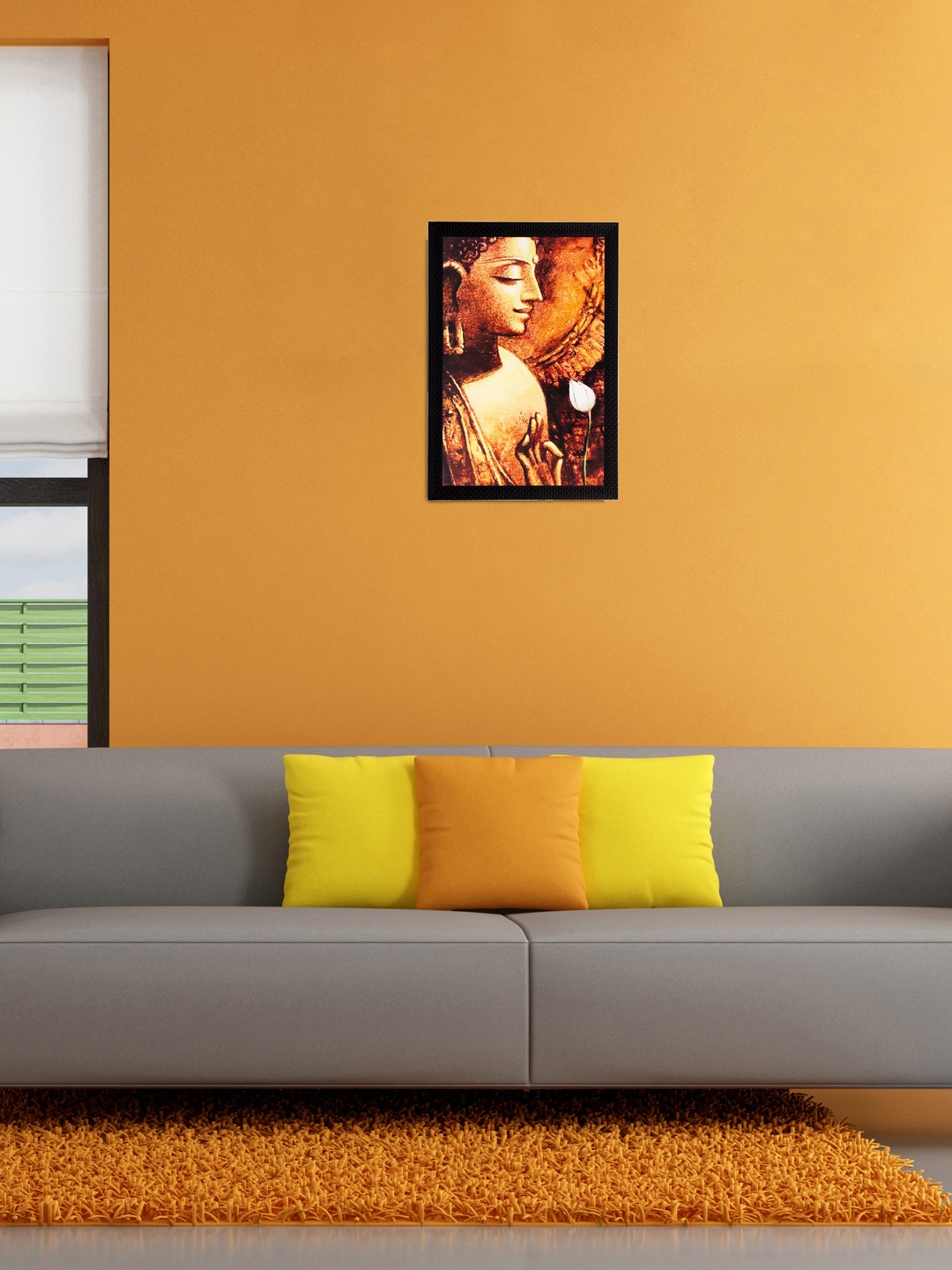 

eCraftIndia Brown Lord Buddha Wall Art