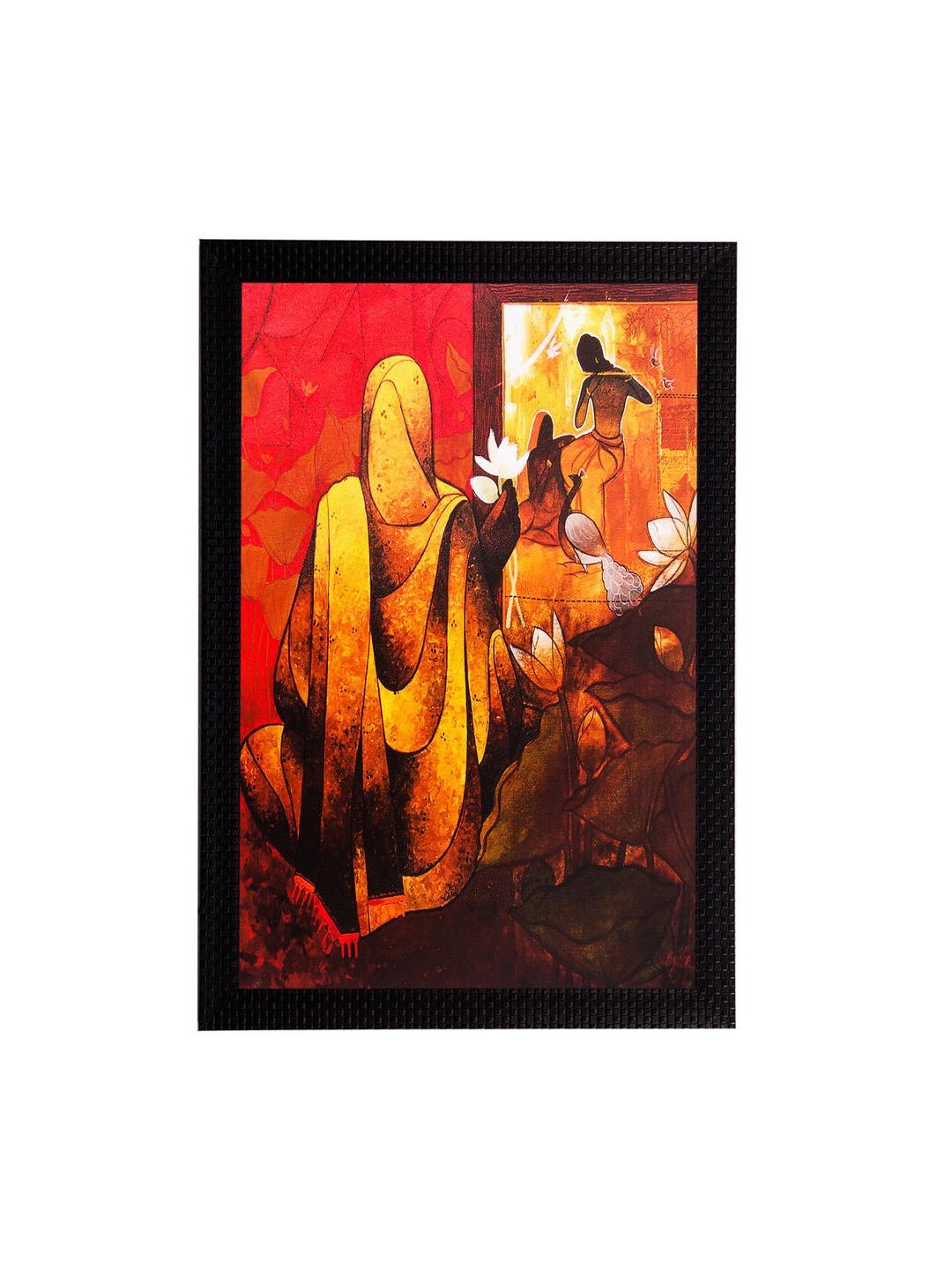 

eCraftIndia Multicoloured Still Life View Matt Textured Framed Artwork, Multi