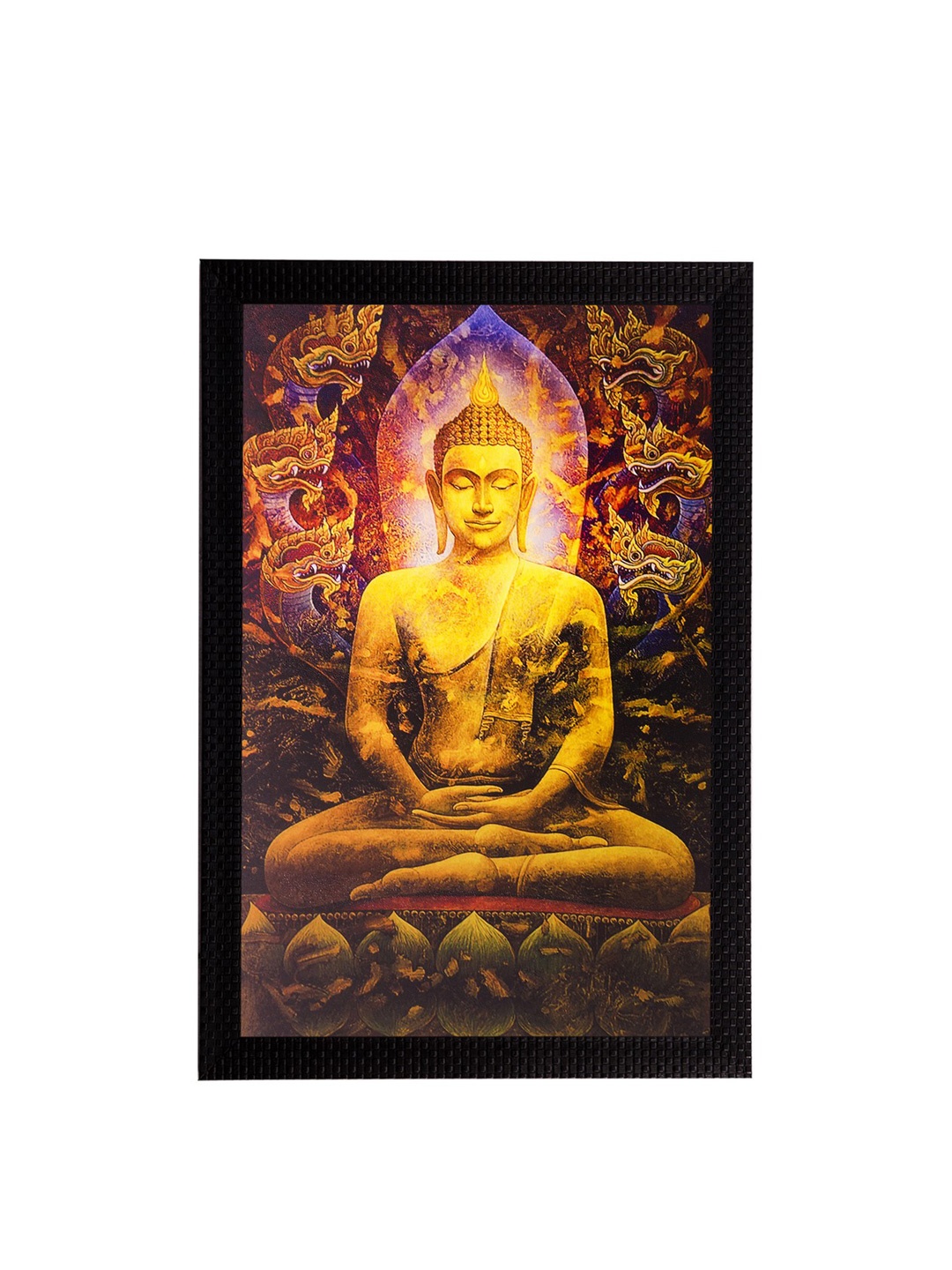 

eCraftIndia Multicoloured Lord Buddha Wall Art, Multi