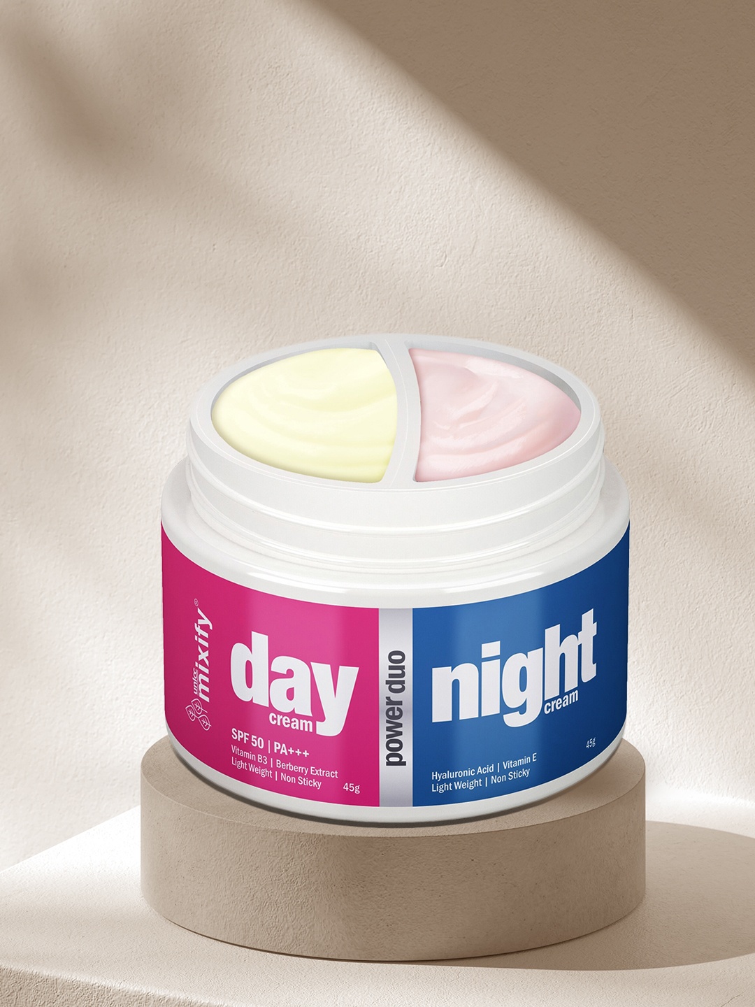 

Unloc Power Duo Day Cream SPF 50 PA+++ & Vitamin B3 Night Cream 90 g, White