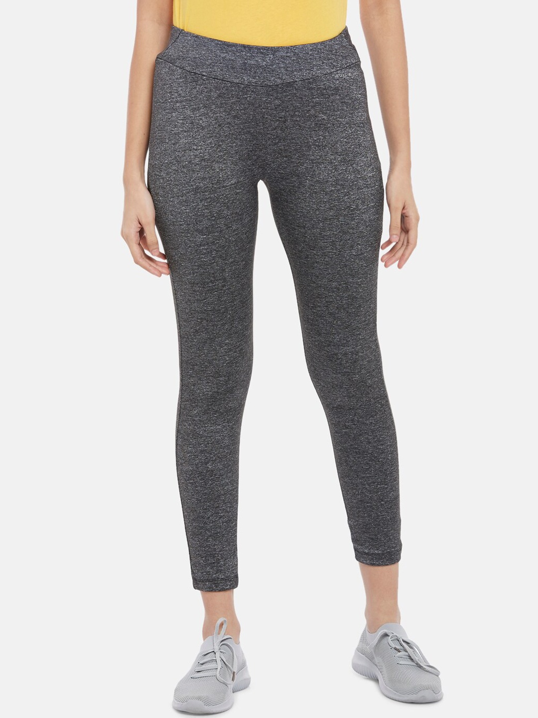 

Ajile by Pantaloons Women Charcoal Grey Solid Tights