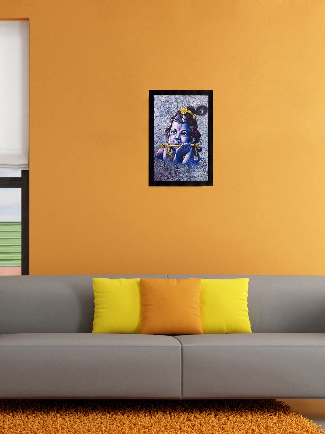 

eCraftIndia Blue Gopal UV Wall Art