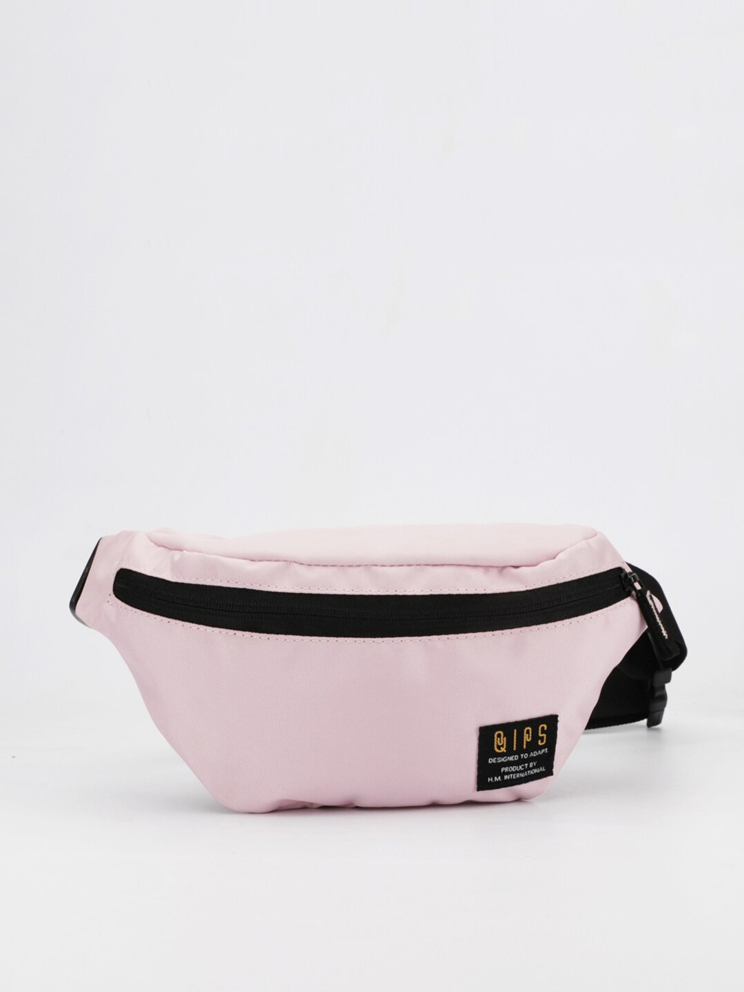 

QIPS Unisex Pink Solid Fanny Pack