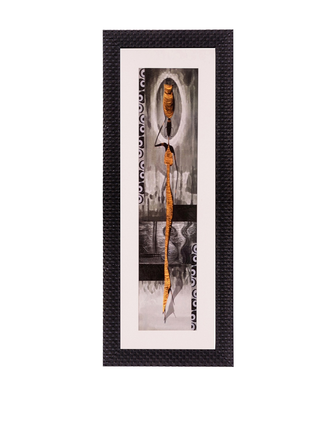 

eCraftIndia Multicoloured Tribal Lady UV Framed Wall Art, Multi