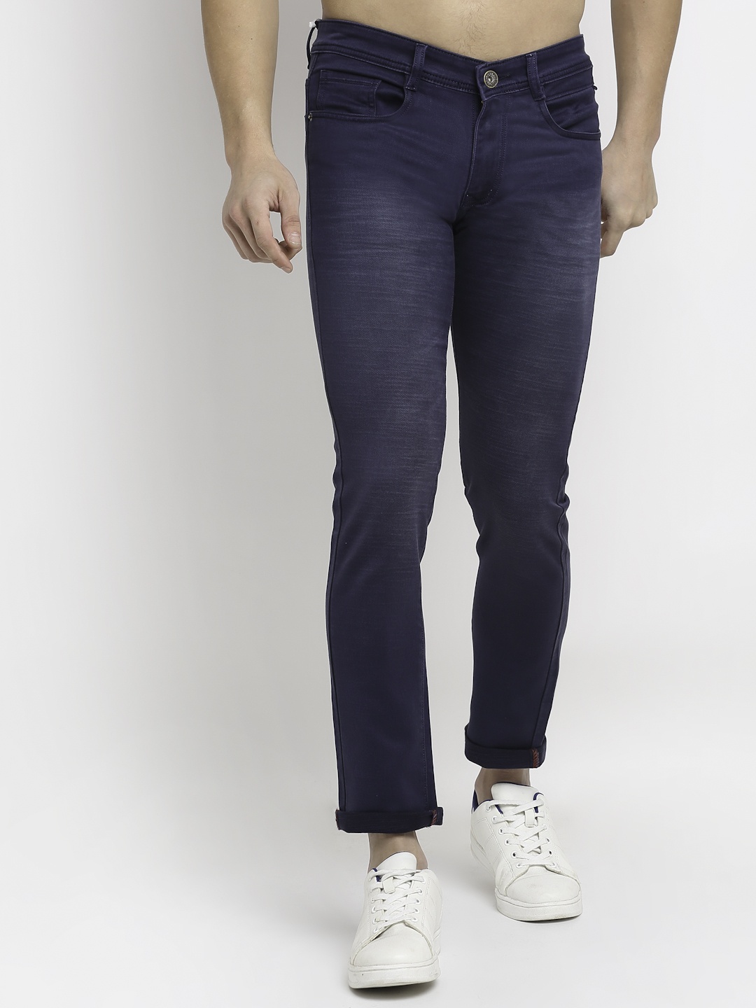 

Rodamo Men Blue Slim Fit Light Fade Stretchable Jeans