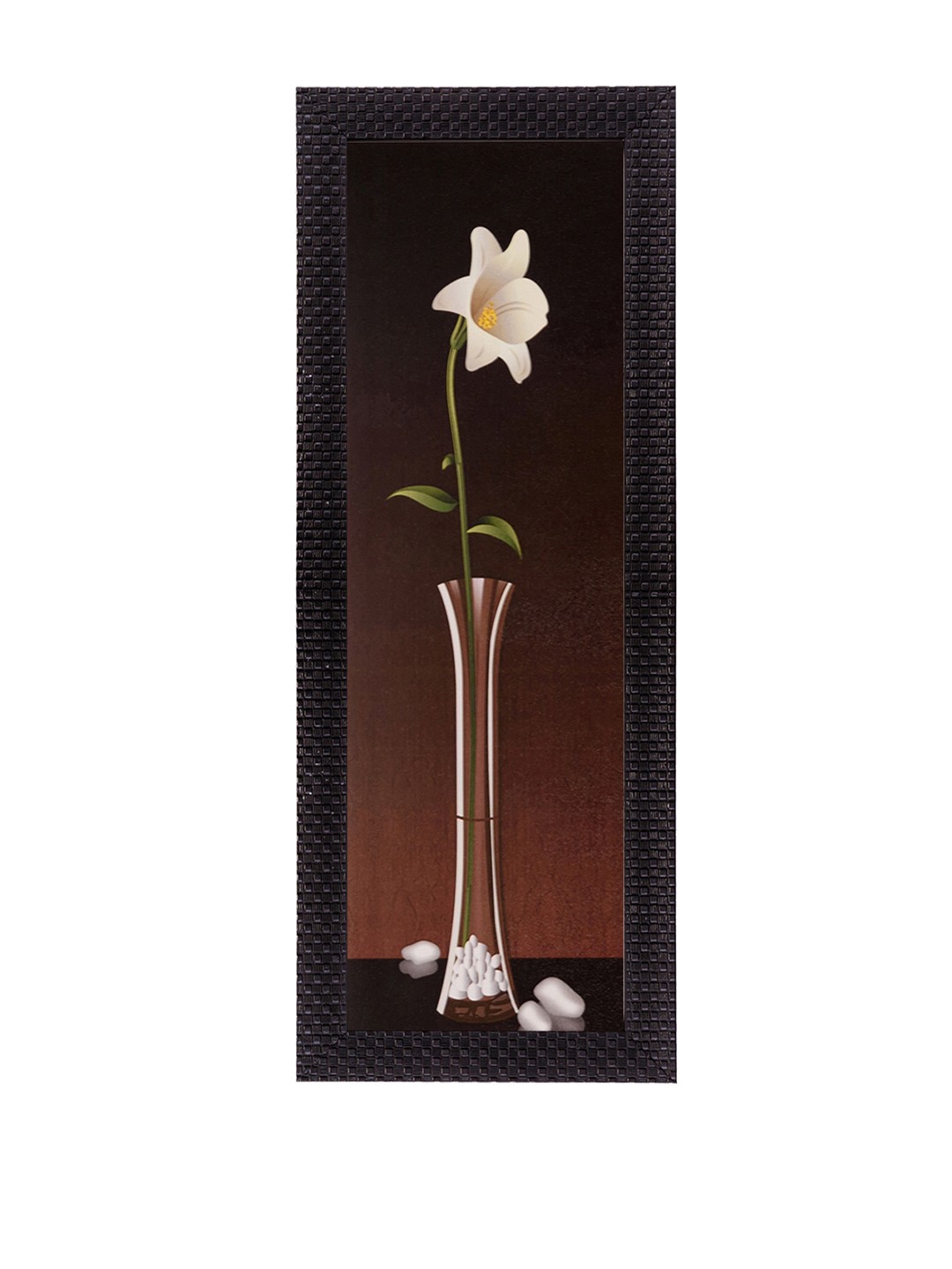 

eCraftIndia Multicoloured Floral Framed UV Wall Art, Multi