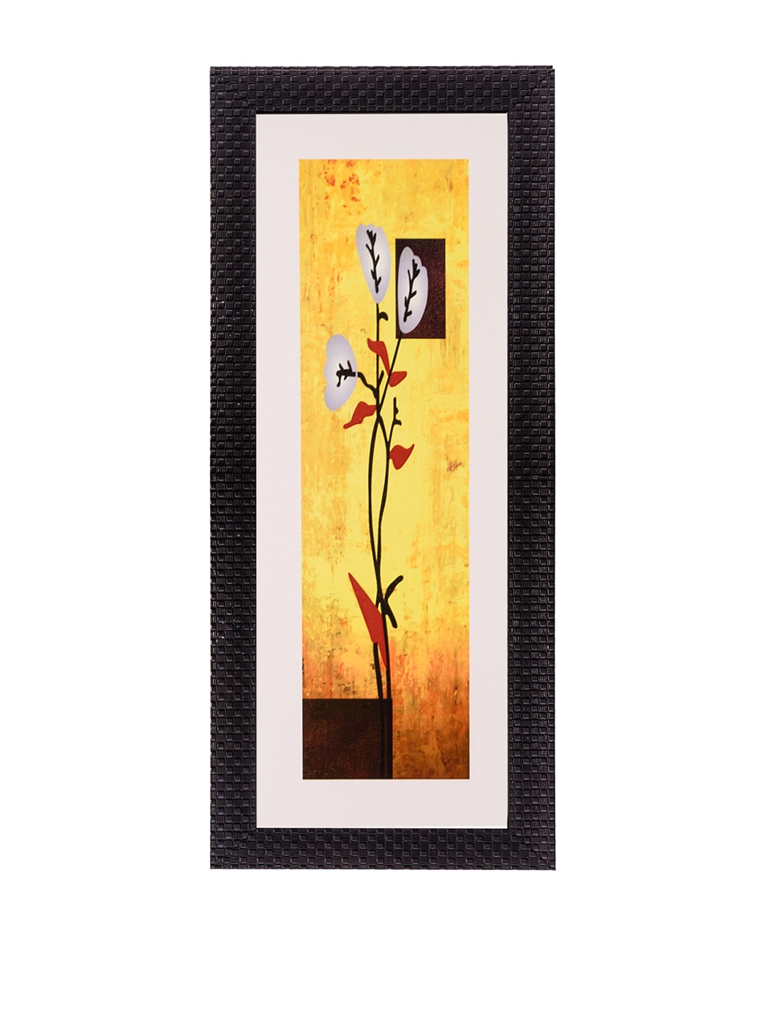 

eCraftIndia Multicoloured Botanical UV Wall Art, Multi