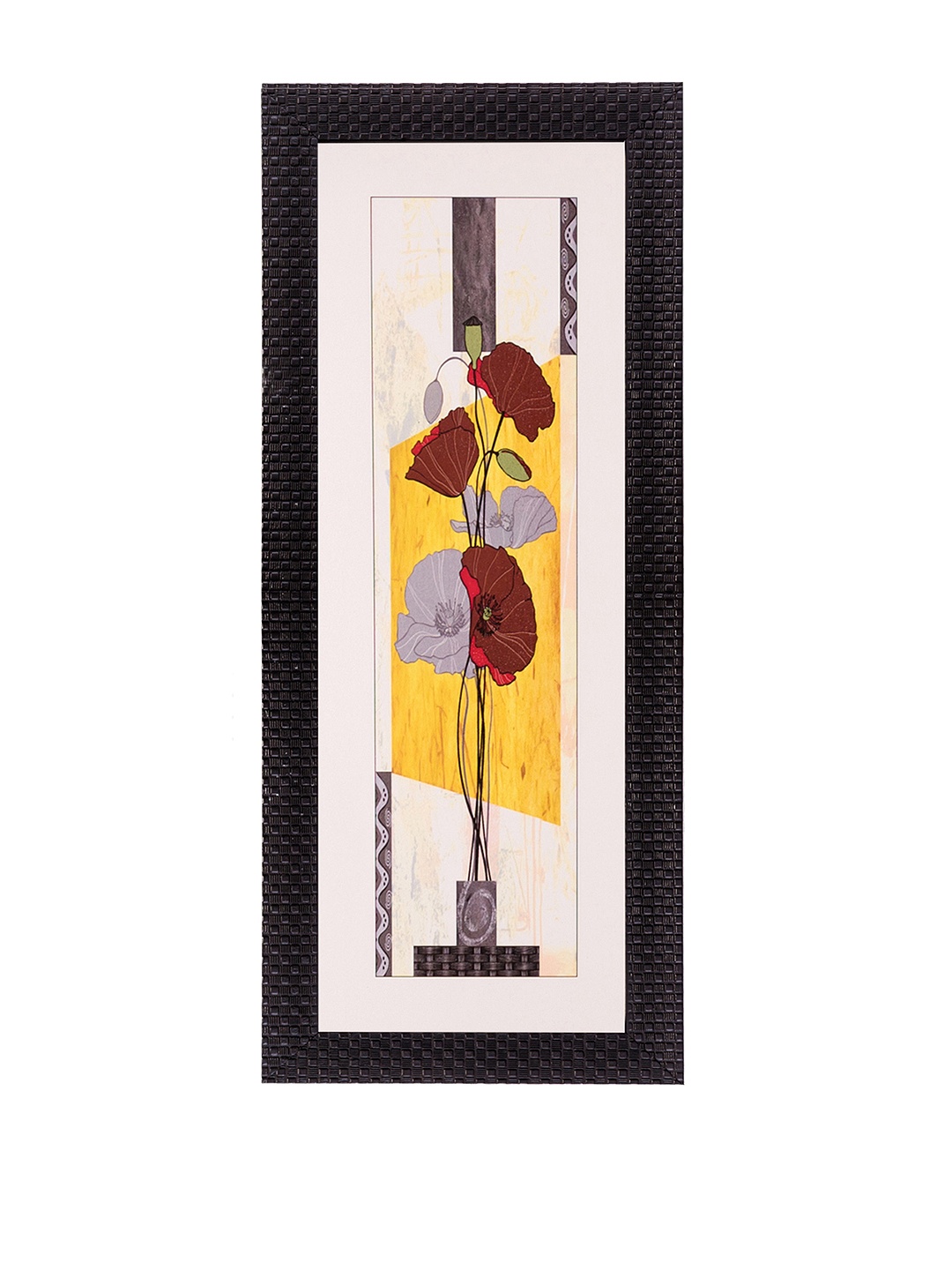 

eCraftIndia Multicoloured Floral UV Wall Art, Multi