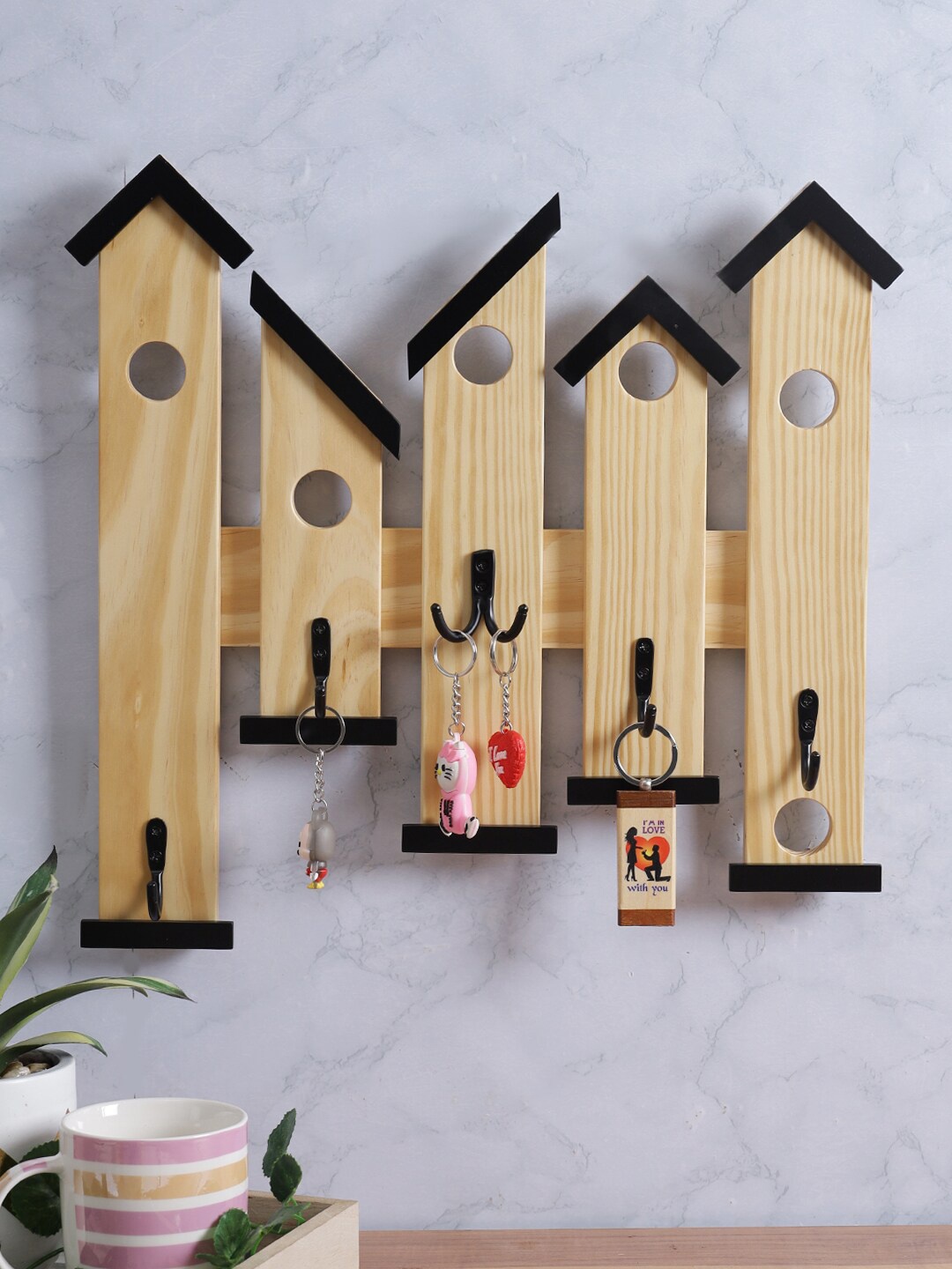 

Safal Beige Wooden Key Holder