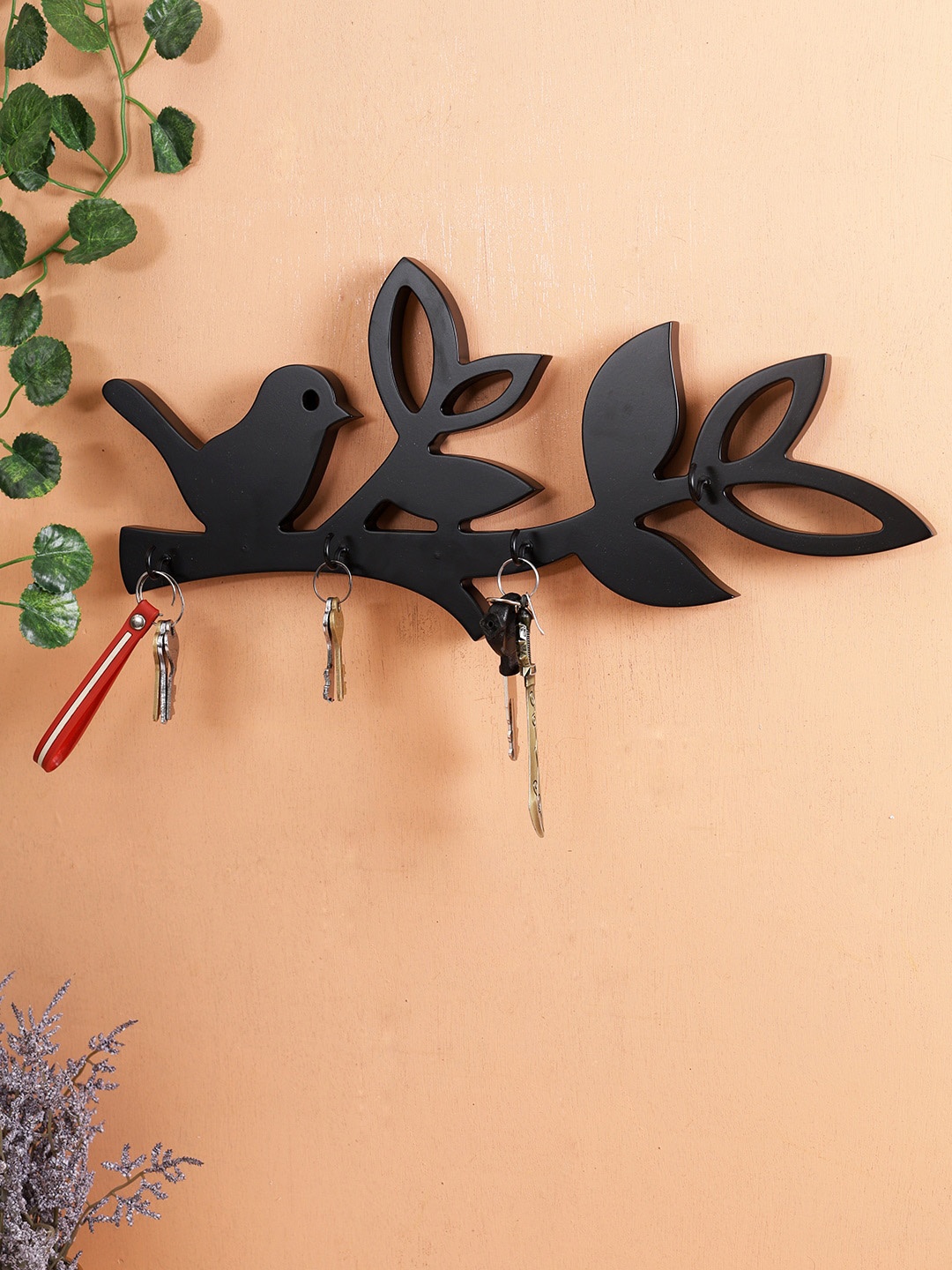 

Safal Black Cute Look Wooden Key Holder