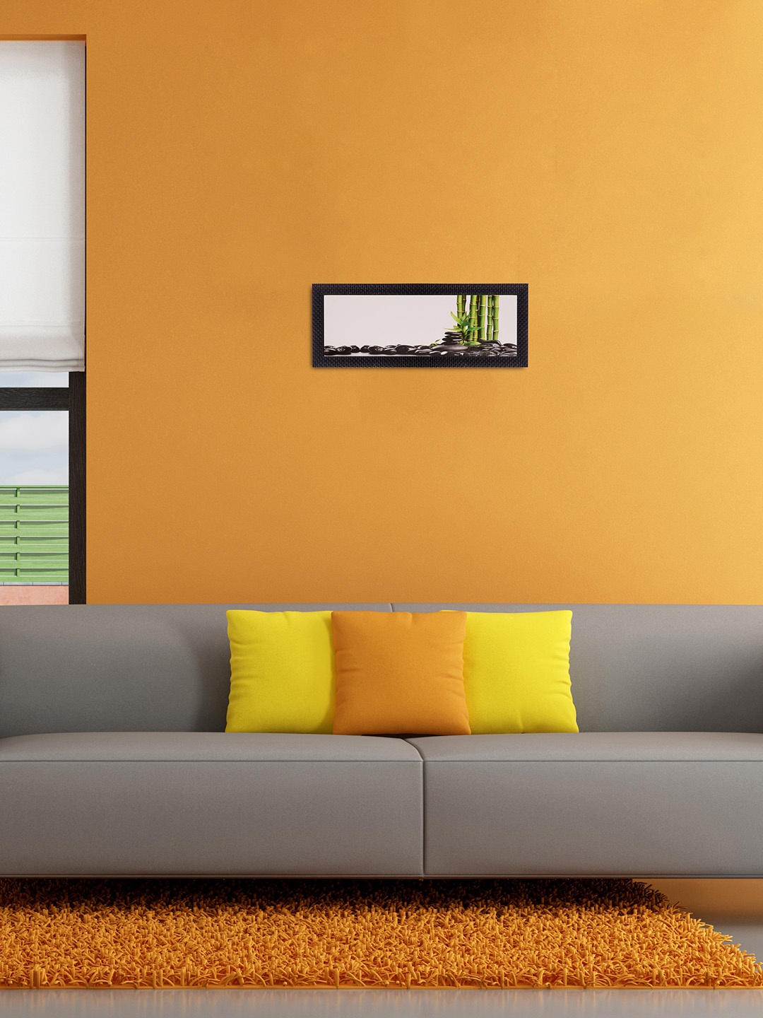 

eCraftIndia Multicoloured Botanical UV Wall Art, Multi