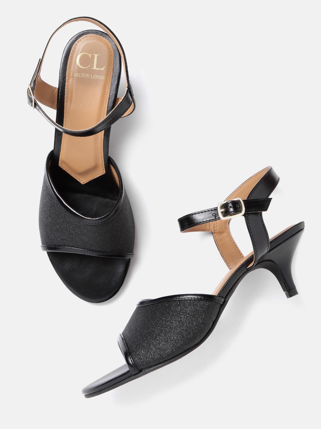 

Carlton London Women Black Shimmer Heels