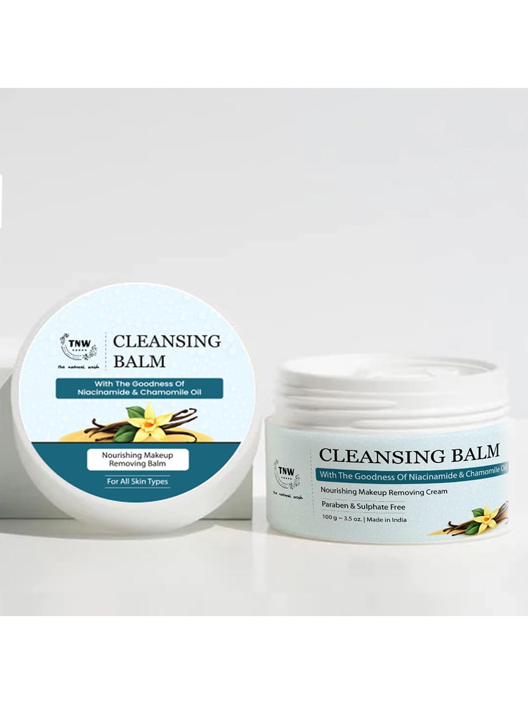 

TNW The Natural Wash Cleansing Balm for Removing Makeup with Chamomile Oil - 100 g, White