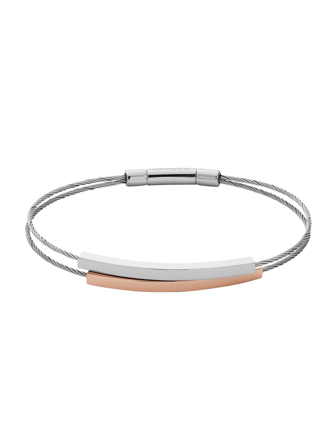 

SKAGEN Women Rose Gold & Silver-Toned Bangle-Style Bracelet