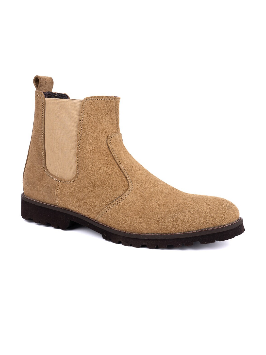 

LA BOTTE Men Beige Solid Suede Formal Boots