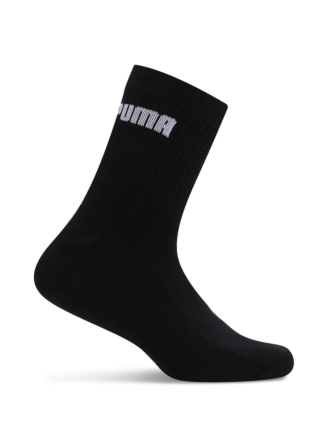 

Puma Pack of 3 Ankle-Length Cotton Socks, Black