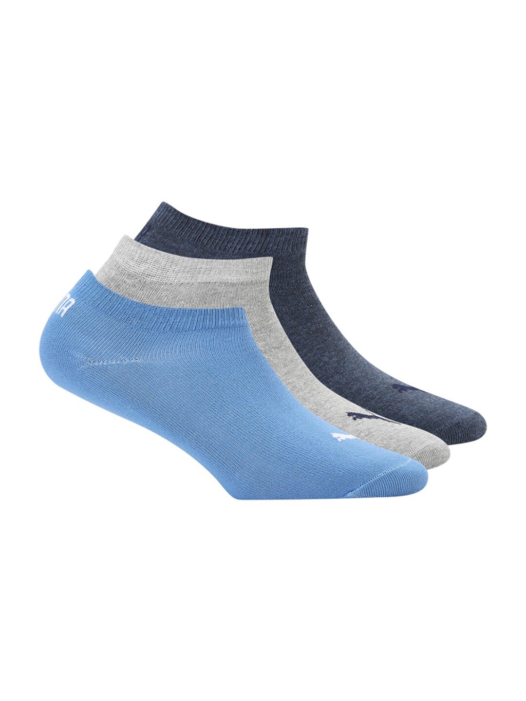 

Puma Pack of 3 Blue & Grey Socks