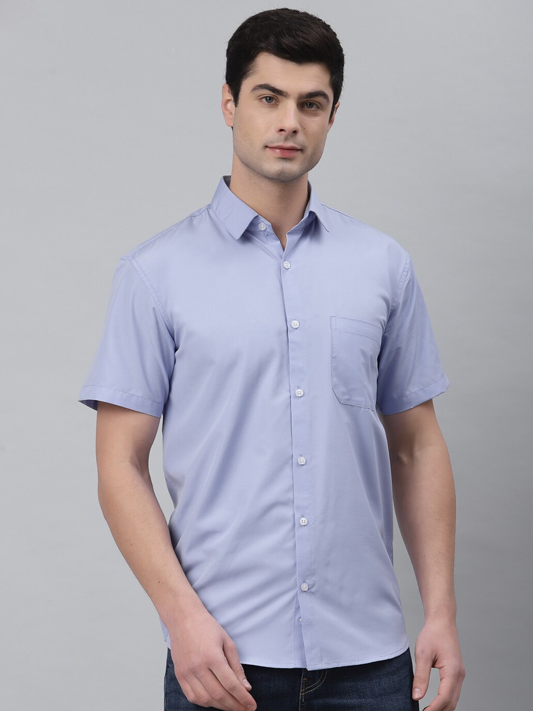 

NEUDIS Men Blue Classic Regular Fit Casual Shirt