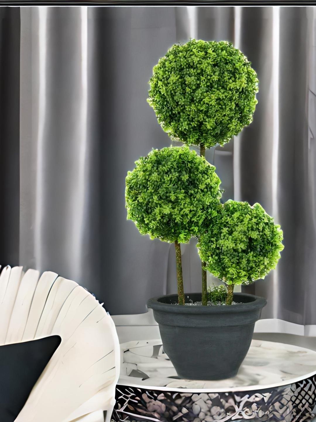 

Athome by Nilkamal Green Boxwood Trio Potted Plant